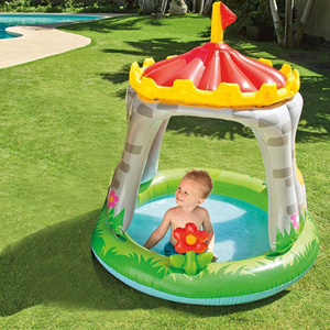استخر بادی کودک اینتکس intex کف بادی طرح قلعه مدل 57122-اسباب بازی